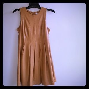 Pleather Pleated Dress